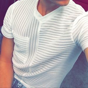 Semi Sheer White GUESS Top